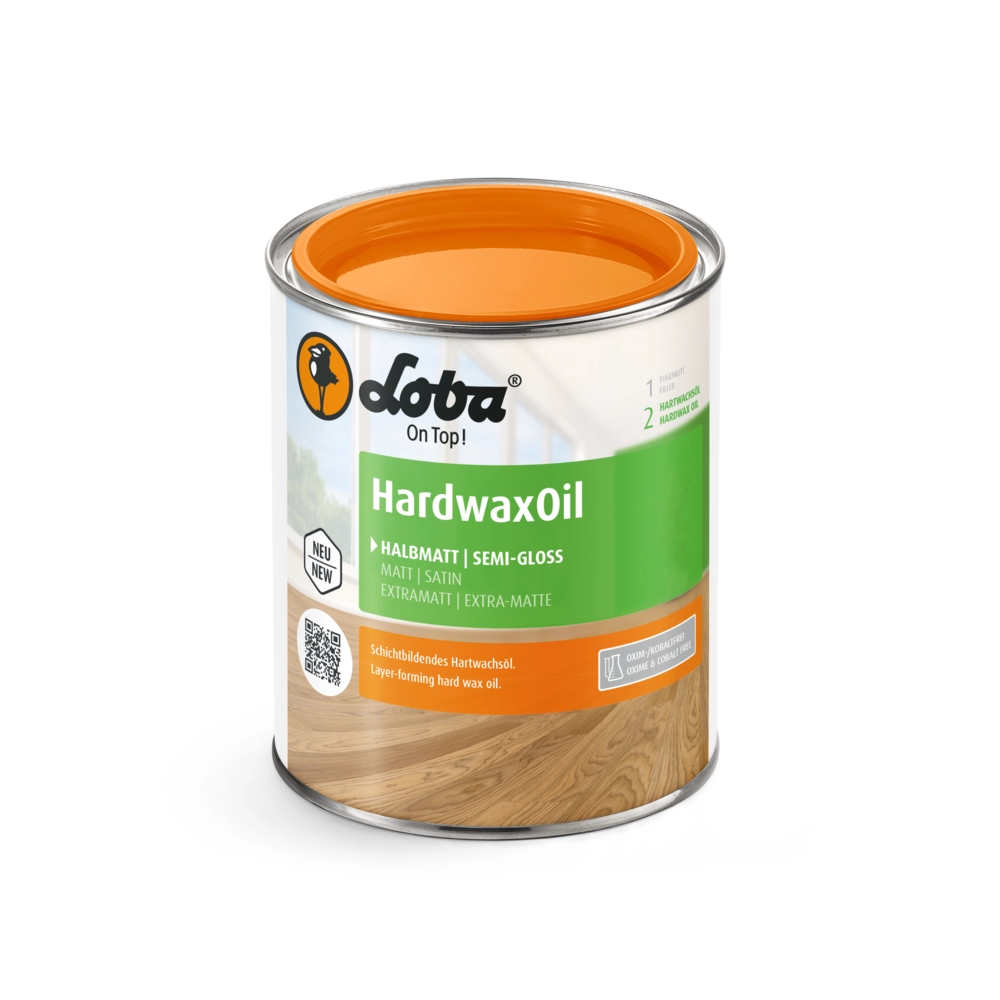 Масло с твердым воском для пола Loba Hardwax Oil 10509 Бесцветное 000001 полуматовое 0,75 л