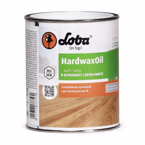 Масло с твердым воском для пола Loba Hardwax Oil 10509 Бесцветное 000004 экстраматовое 2,5 л