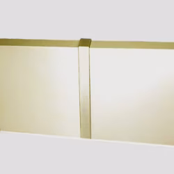 Соединитель алюминиевый для плинтуса Modern Decor золото матовое 70 мм
