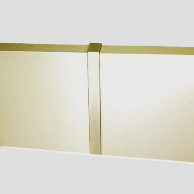 Соединитель алюминиевый для плинтуса Modern Decor золото матовое 70 мм