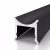 Профиль алюминиевый теневой разделительный Decaro D007A Black черный 3000×12,5×15