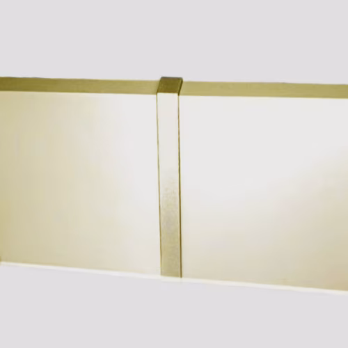 Соединитель алюминиевый для плинтуса Modern Decor матовое золото 100 мм