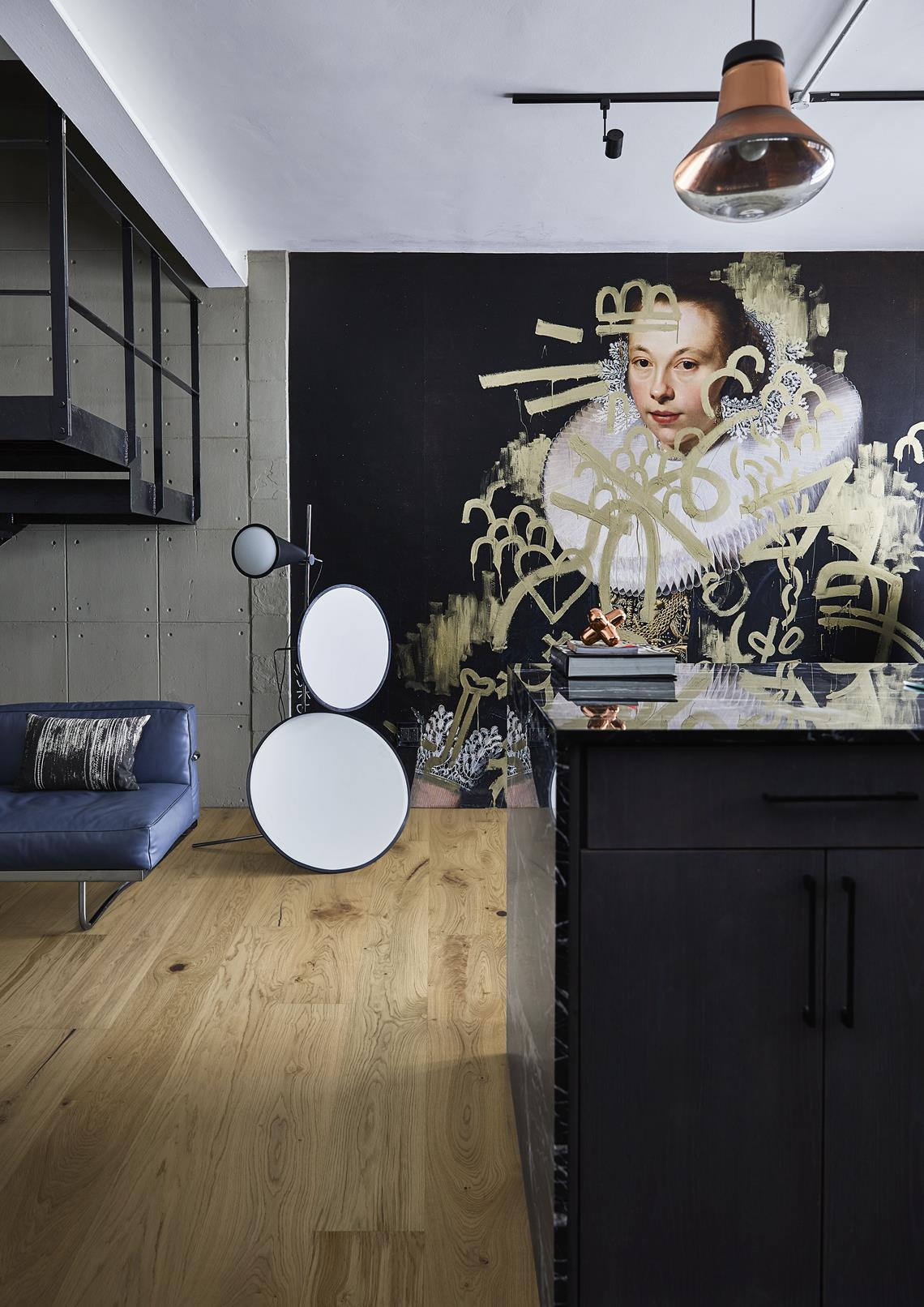 Паркетная доска Kahrs Европейская Дуб Штарнберг Starnberg 151N9AEKF0KW240 Lively 2420×187×15 фото в интерьере