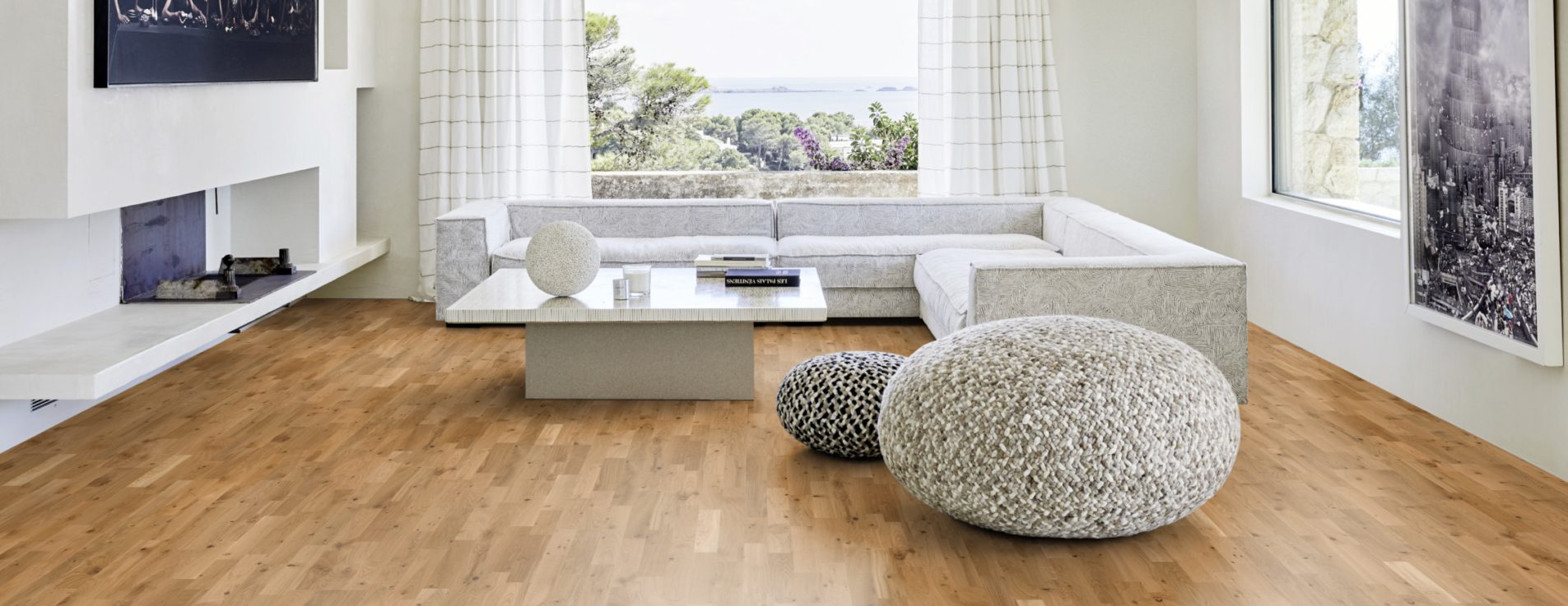 Паркетная доска Kahrs Европейская Дуб Арденны Ardenne 153N66EK09KW240 Lively 2423×200×15 фото в интерьере