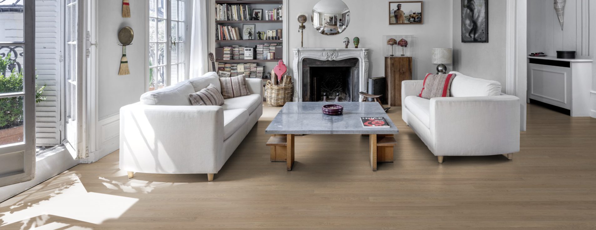 Паркетная доска Kahrs Канвас Рейтер Reiter 13103AEK1UKW185 Variation 1860×127×13 фото в интерьере