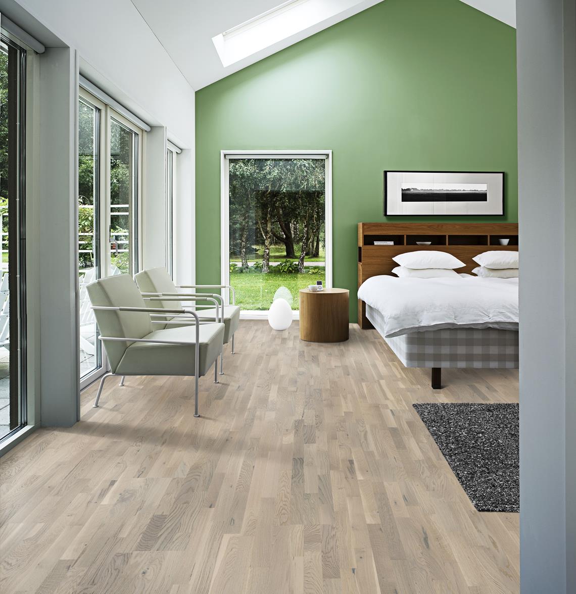 Паркетная доска Kahrs Классик Дуб Тундра Tundra 133BCDEK1VWC226 Lively 2266×188×13 фото в интерьере