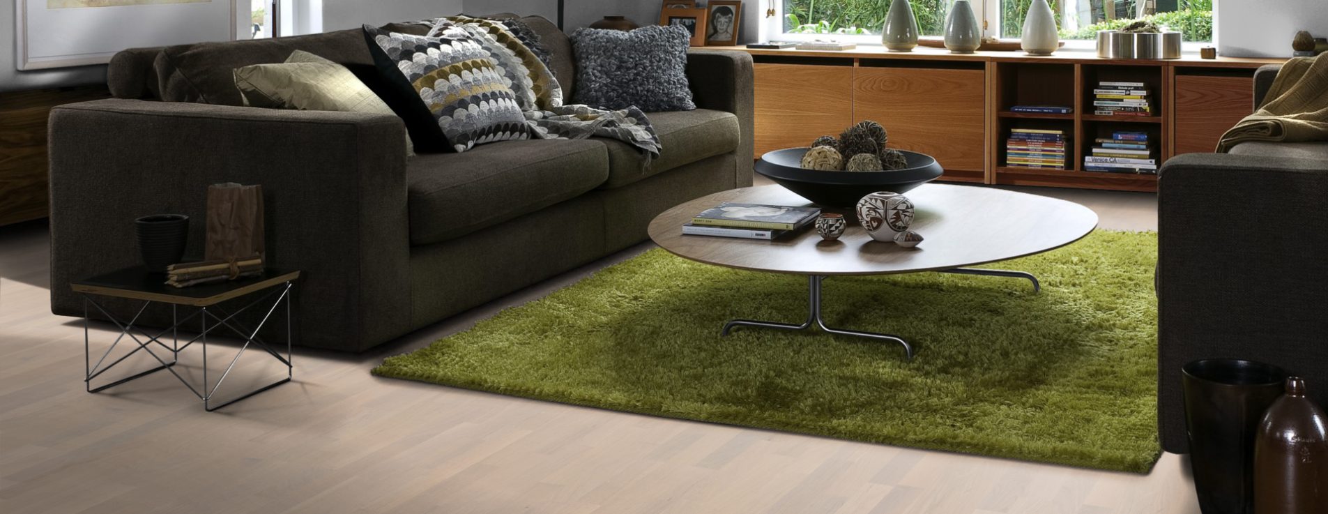 Паркетная доска Kahrs Граунд Дуб Мел Chalk 133B14EKLCKW226 Variation 2266×188×13 фото в интерьере