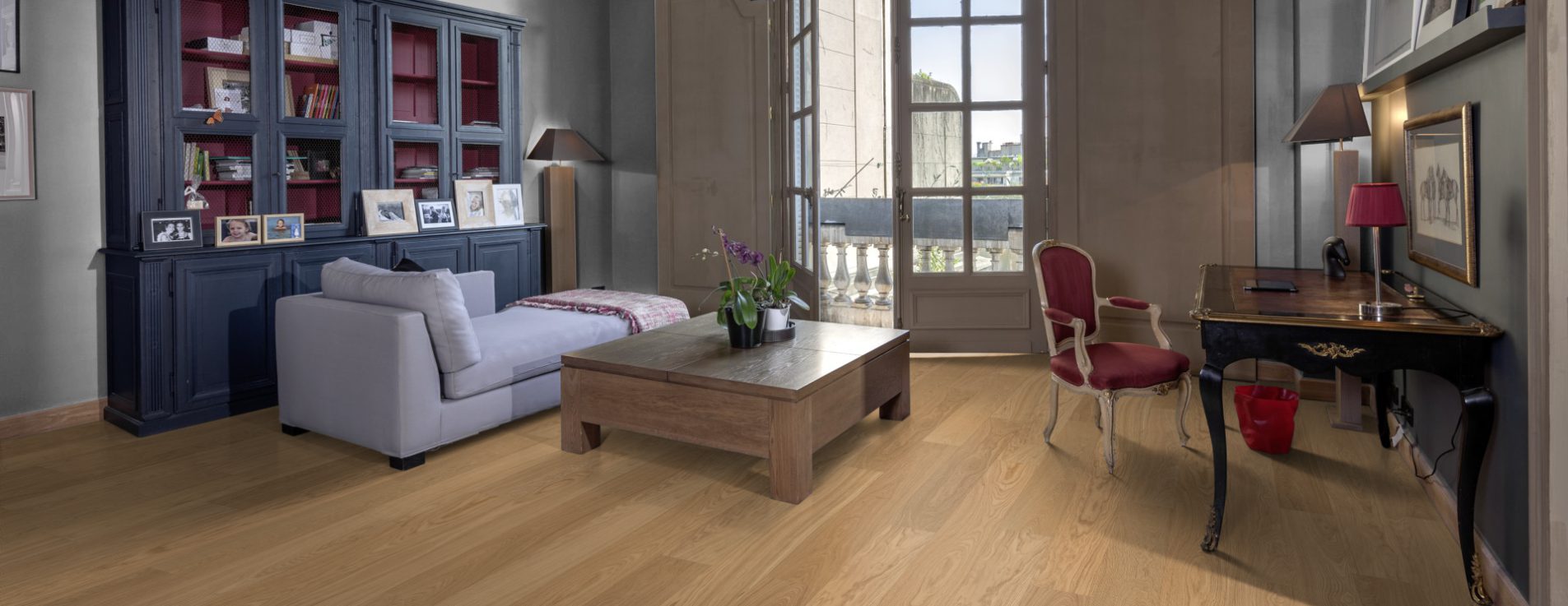 Паркетная доска Kahrs Life Authentic Дуб Nutmeg LTCLRW4001-193 Calm 1980×193×10 фото в интерьере