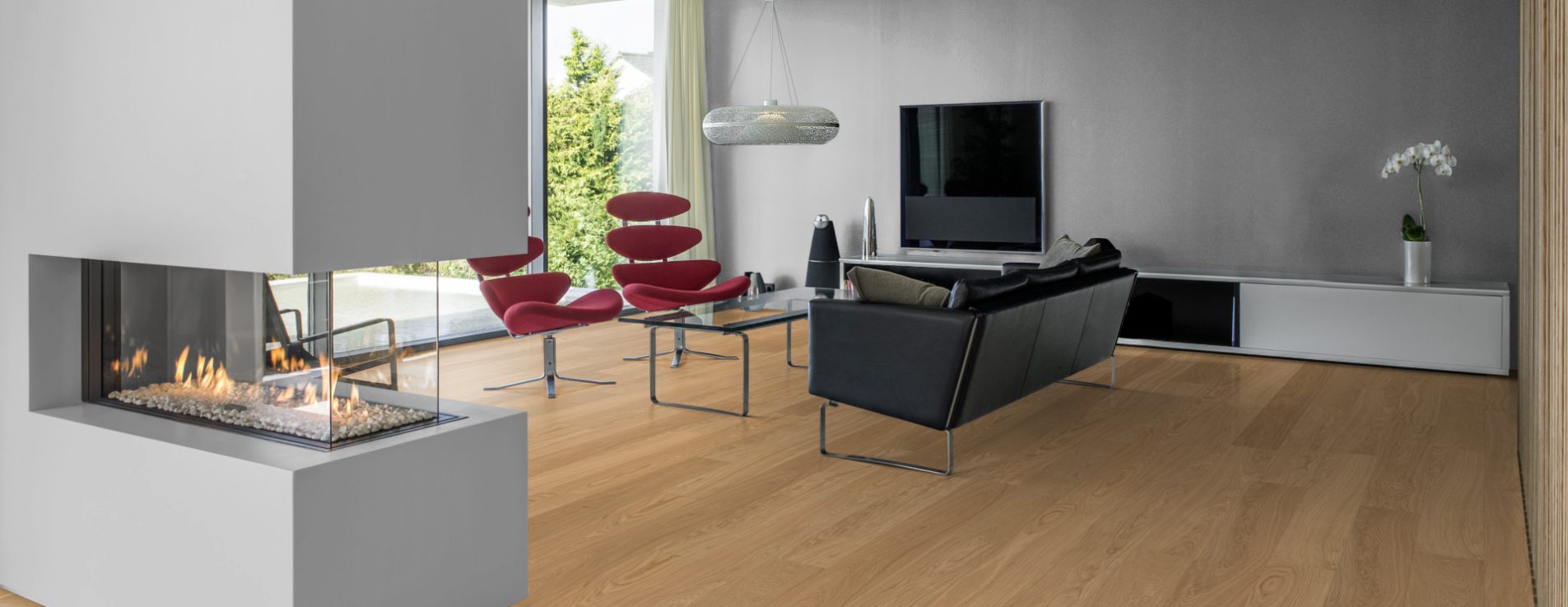 Паркетная доска Kahrs Life Authentic Дуб Nutmeg LTCLRW4001-193 Calm 1980×193×10 фото в интерьере