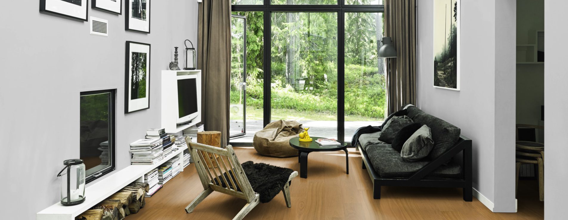 Паркетная доска Kahrs Life Authentic Дуб Cloves LTCLRW4003-193 Calm 1980×193×10 фото в интерьере