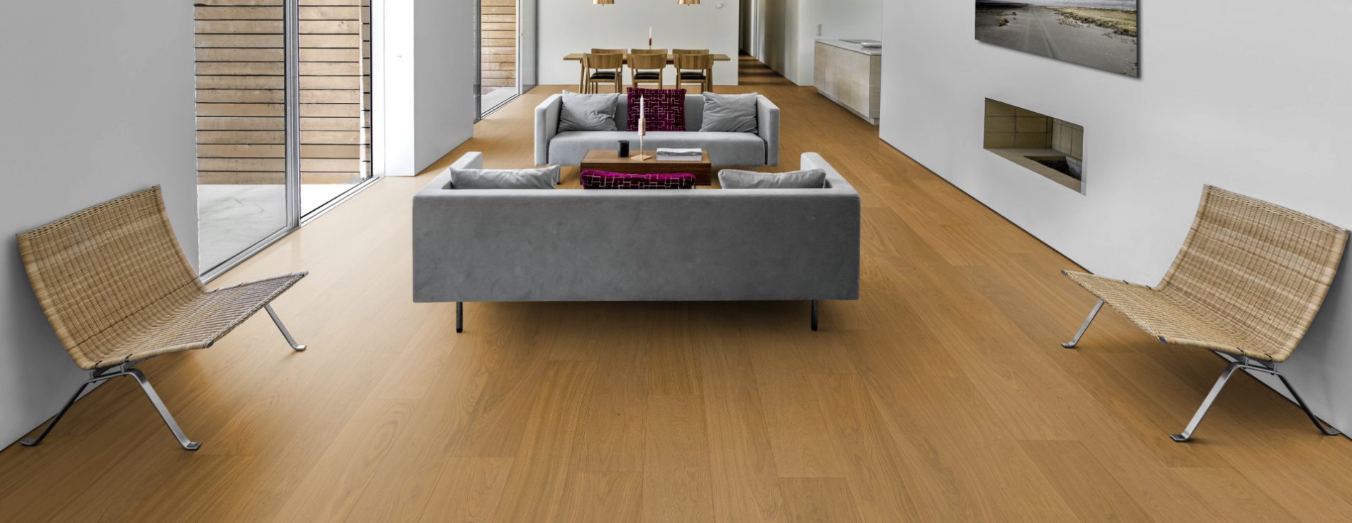 Паркетная доска Kahrs Life Authentic Дуб Cloves LTCLRW4003-193 Calm 1980×193×10 фото в интерьере