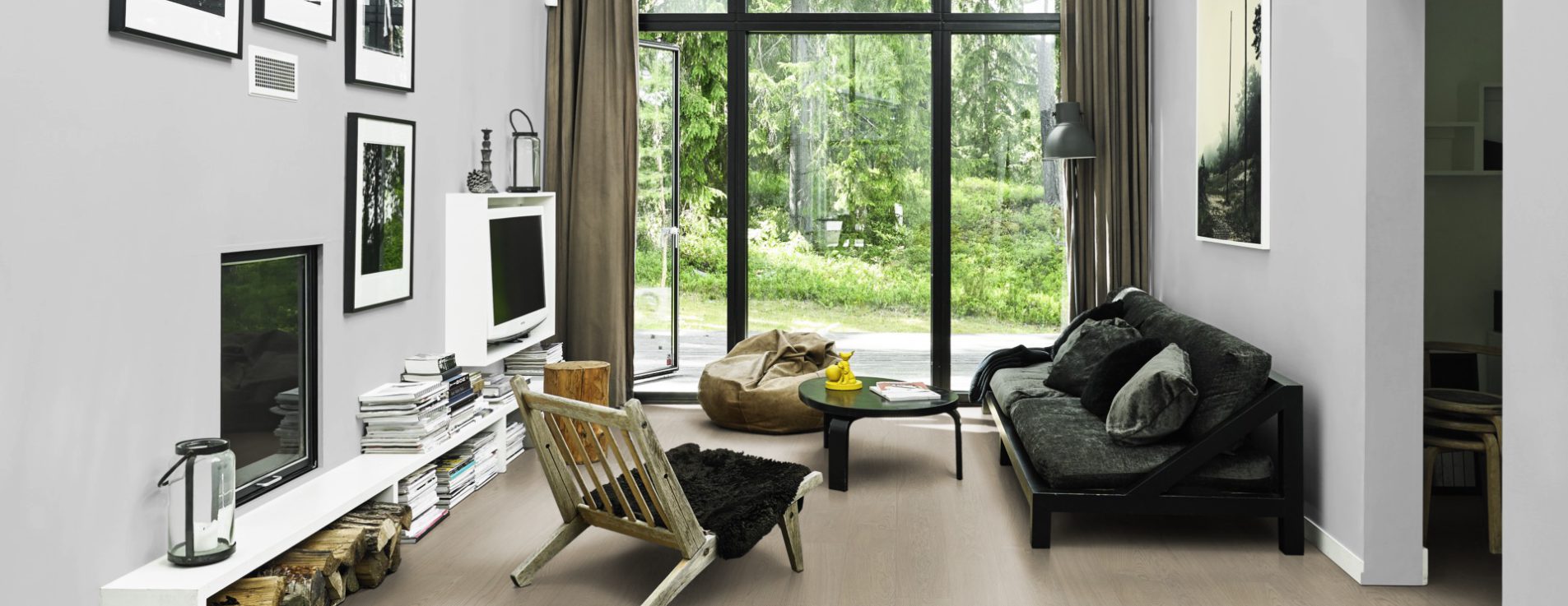 Паркетная доска Kahrs Life Authentic Дуб Cumin LTCLRW4004-193 Calm 1980×193×10 фото в интерьере