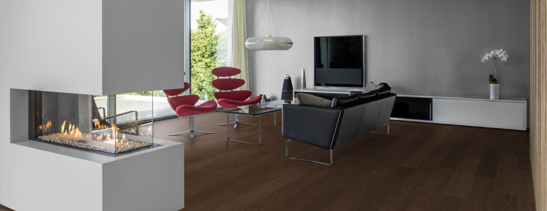 Паркетная доска Kahrs Life Authentic Дуб Saffron LTCLRW4005-193 Calm 1980×193×10 фото в интерьере