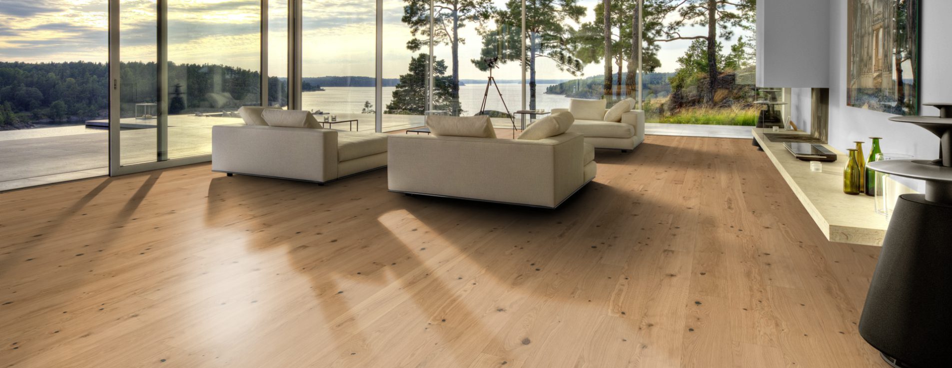 Паркетная доска Kahrs Life Authentic Дуб Cardamom LTCLRW4011-193 Dynamic 1980×193×10 фото в интерьере