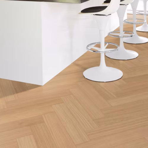 Паркетная доска Kahrs Life Authentic Herringbone Oak Chamomille Left LTCLRW5001L-121 Calm венгерская елка 593×121×10