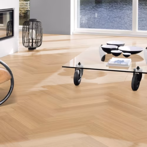 Паркетная доска Kahrs Life Authentic Herringbone Oak Chamomille Left LTCLRW5001L-121 Calm венгерская елка 593×121×10