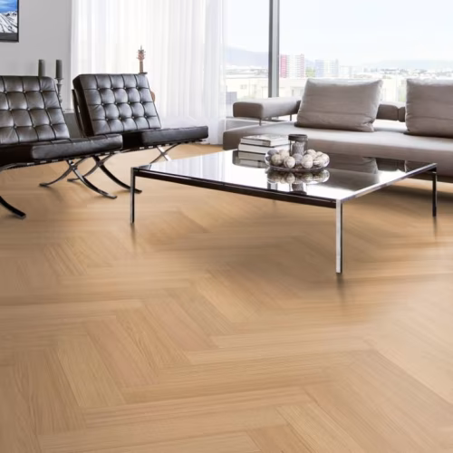 Паркетная доска Kahrs Life Authentic Herringbone Oak Chamomille Left LTCLRW5001L-121 Calm венгерская елка 593×121×10