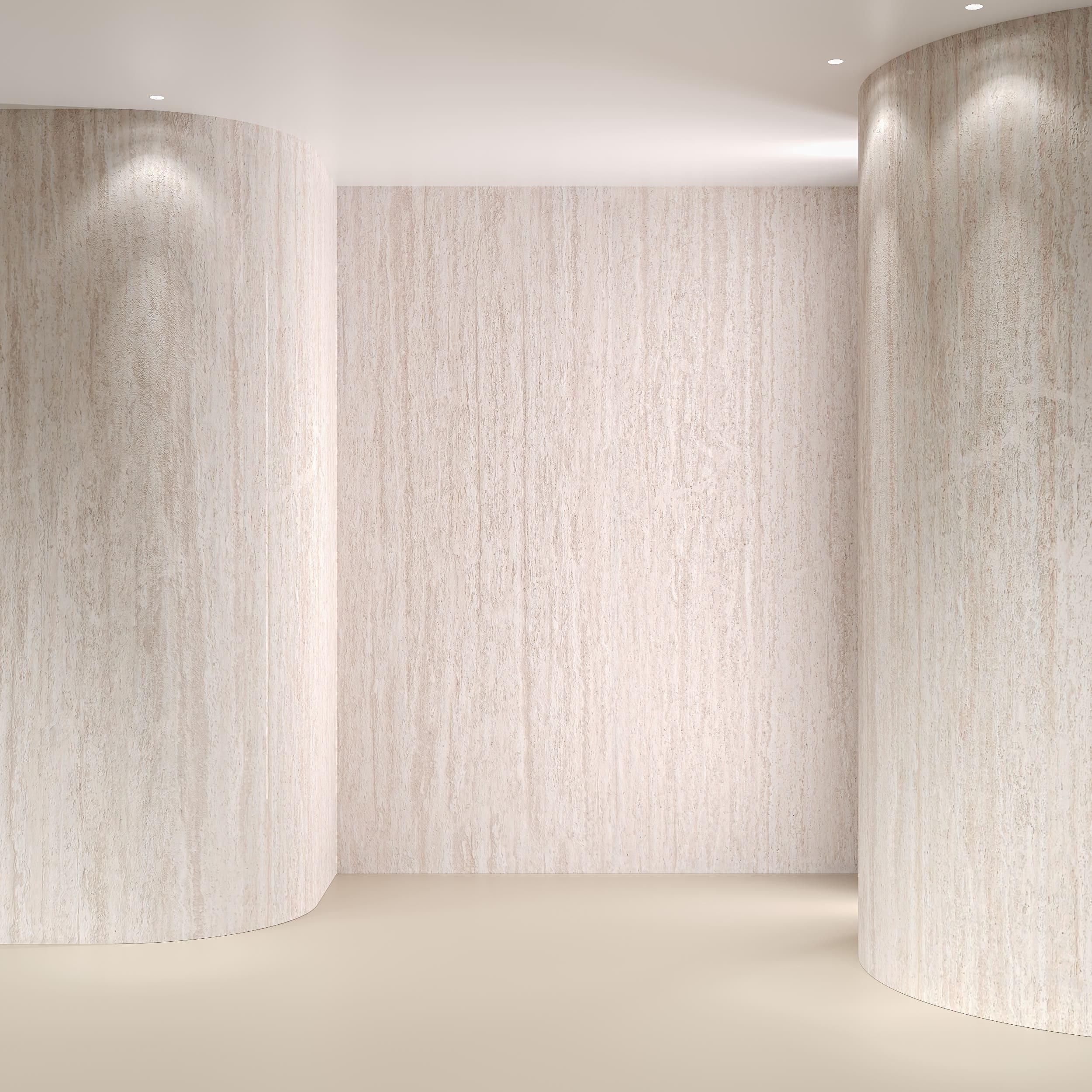 Гибкий камень Decaro Flex Stone Травертин Travertine Classic Roman D1009 3000×1200×4 фото в интерьере