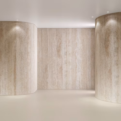 Гибкий камень Decaro Flex Stone Океанический травертин Ocean Travertine Tivoli D1012 2400×1200×4