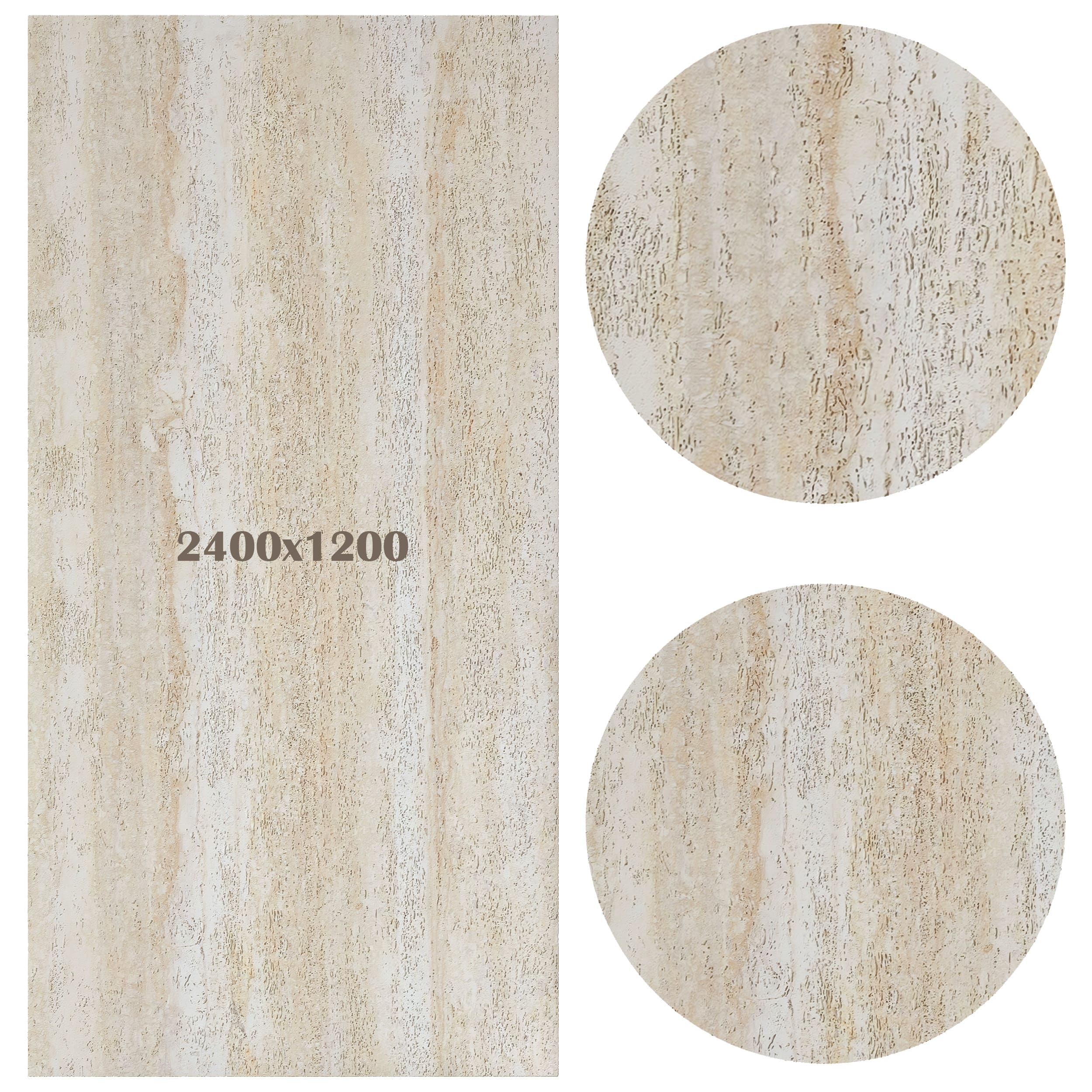 Гибкий камень Decaro Flex Stone Океанический травертин Ocean Travertine Tivoli D1012 2400×1200×4