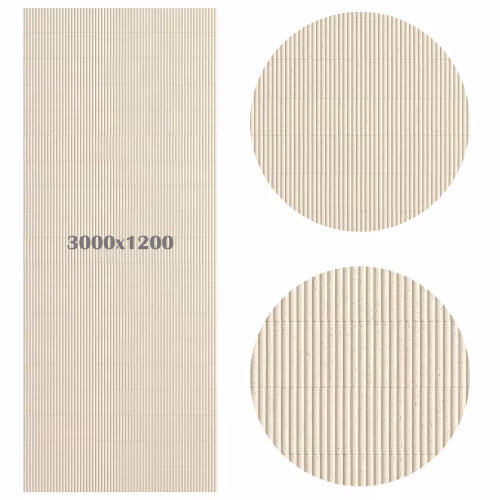 Гибкий камень Decaro Flex Stone Рифленый Чеппо Bricks Ceppo Ivory D1016 3000×1200×6-7