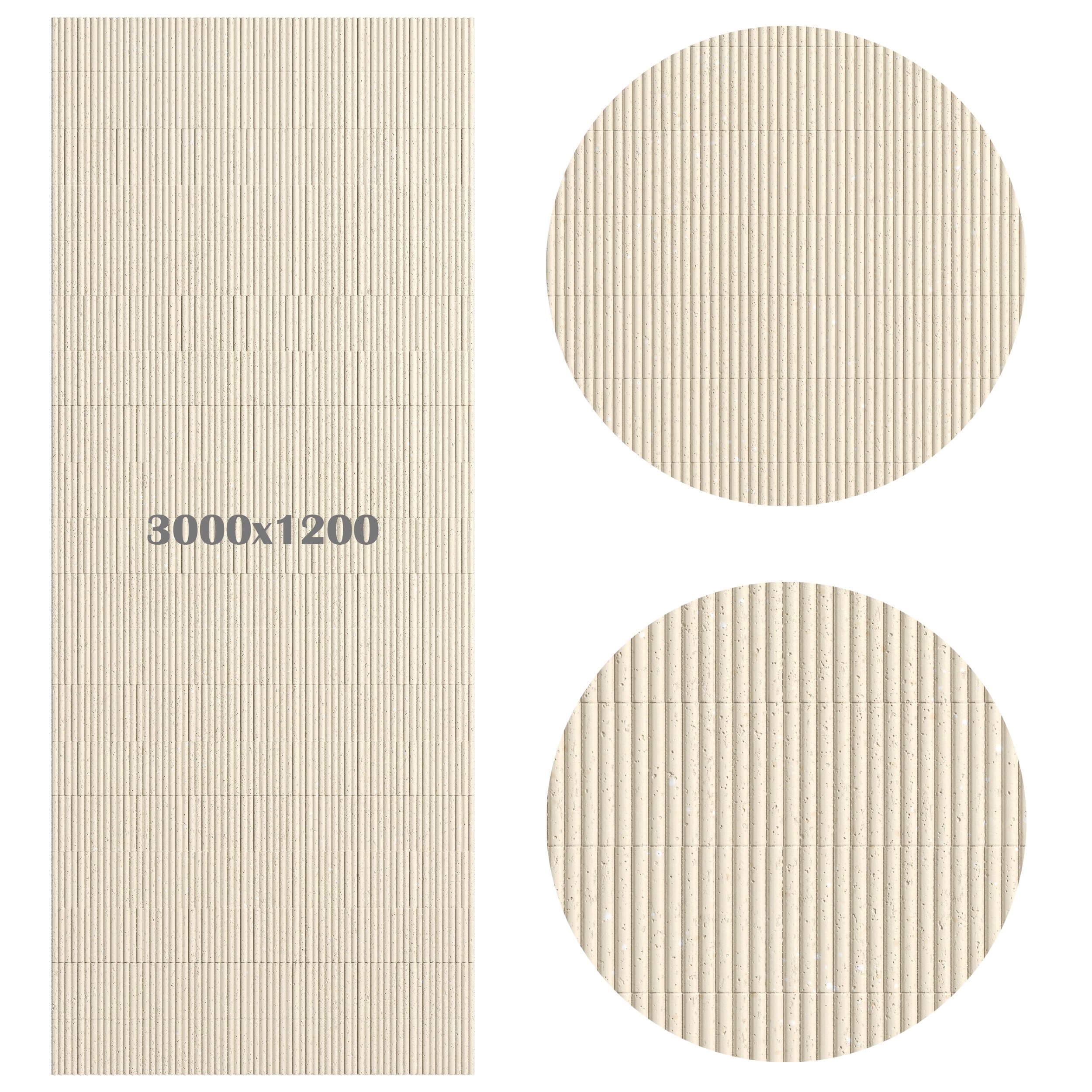 Гибкий камень Decaro Flex Stone Рифленый Чеппо Bricks Ceppo Ivory D1016 3000×1200×6-7