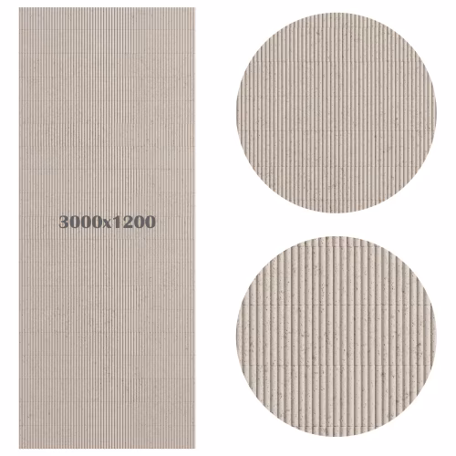 Гибкий камень Decaro Flex Stone Рифленый Чеппо Bricks Ceppo Cream D1018 3000×1200×6-7