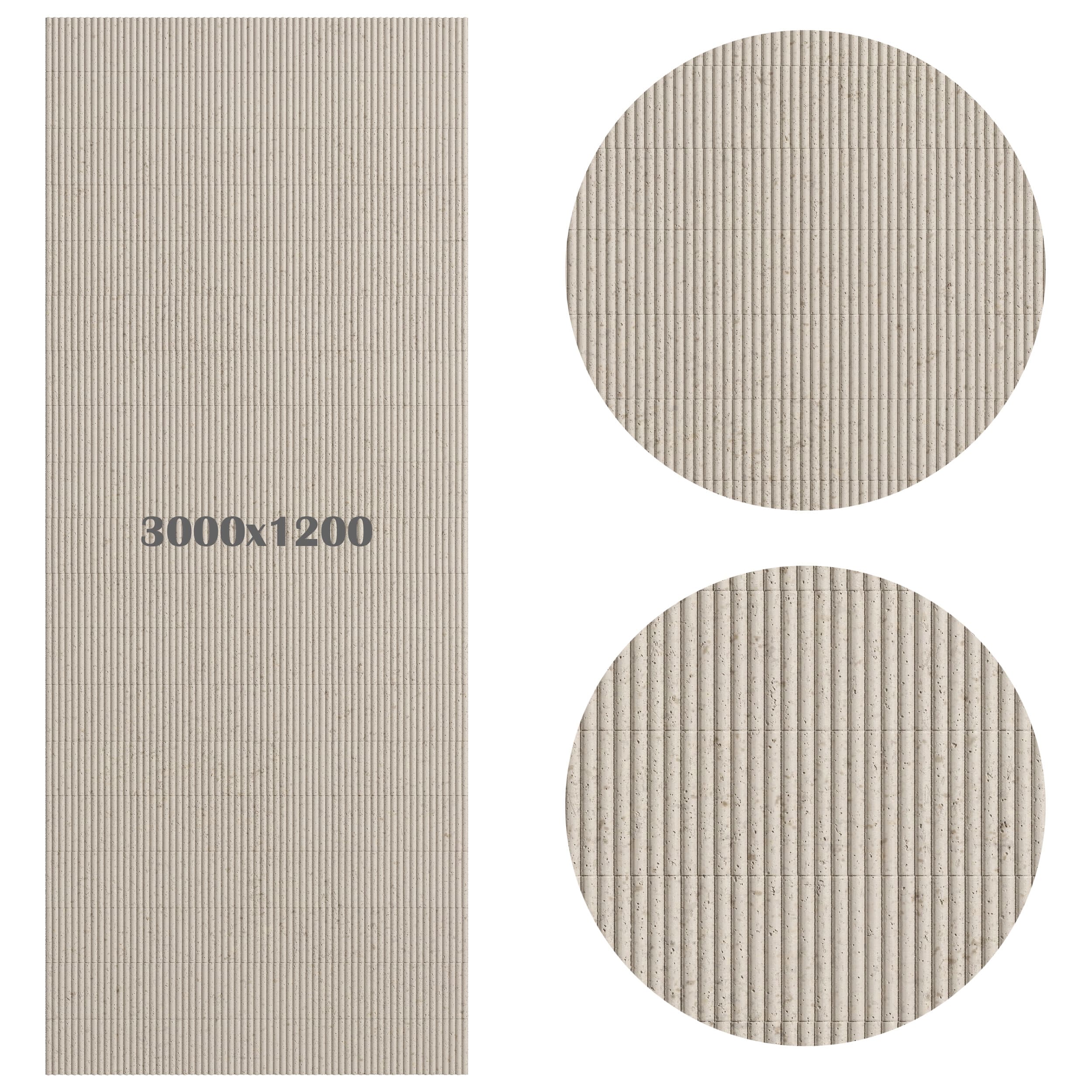 Гибкий камень Decaro Flex Stone Рифленый Чеппо Bricks Ceppo Cream D1018 3000×1200×6-7