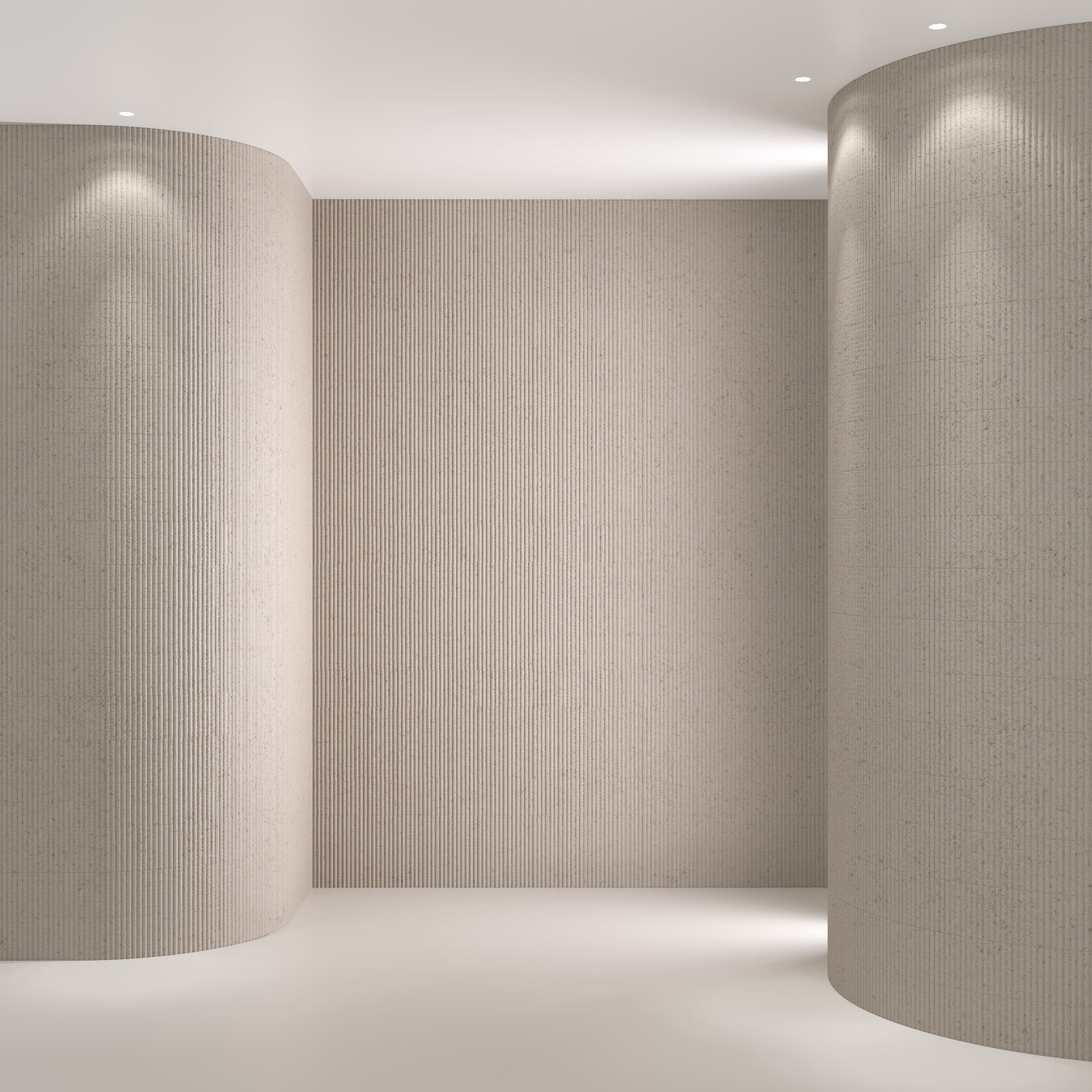 Гибкий камень Decaro Flex Stone Рифленый Чеппо Bricks Ceppo Cream D1018 3000×1200×6-7 фото в интерьере