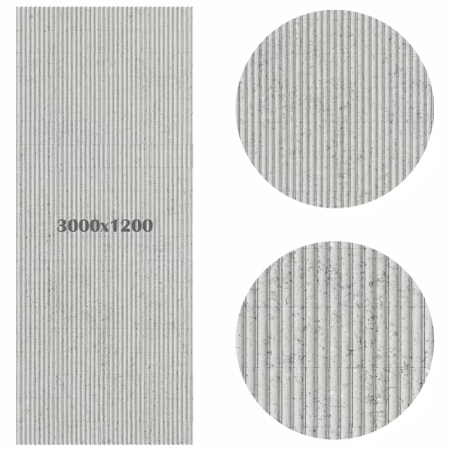 Гибкий камень Decaro Flex Stone Рифленый Чеппо Ripple Ceppo Grey D1021 3000×1200×6-7