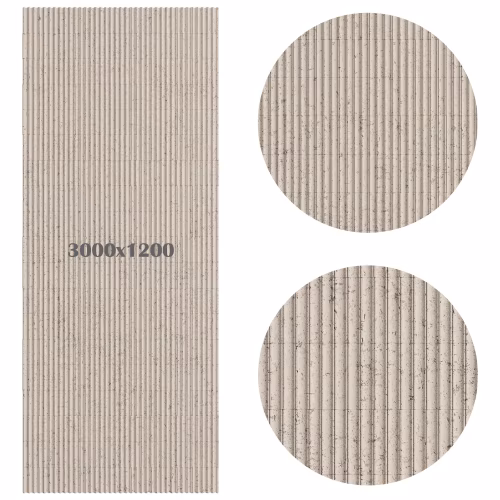 Гибкий камень Decaro Flex Stone Рифленый Чеппо Ripple Ceppo Cream D1019 3000×1200×6-7