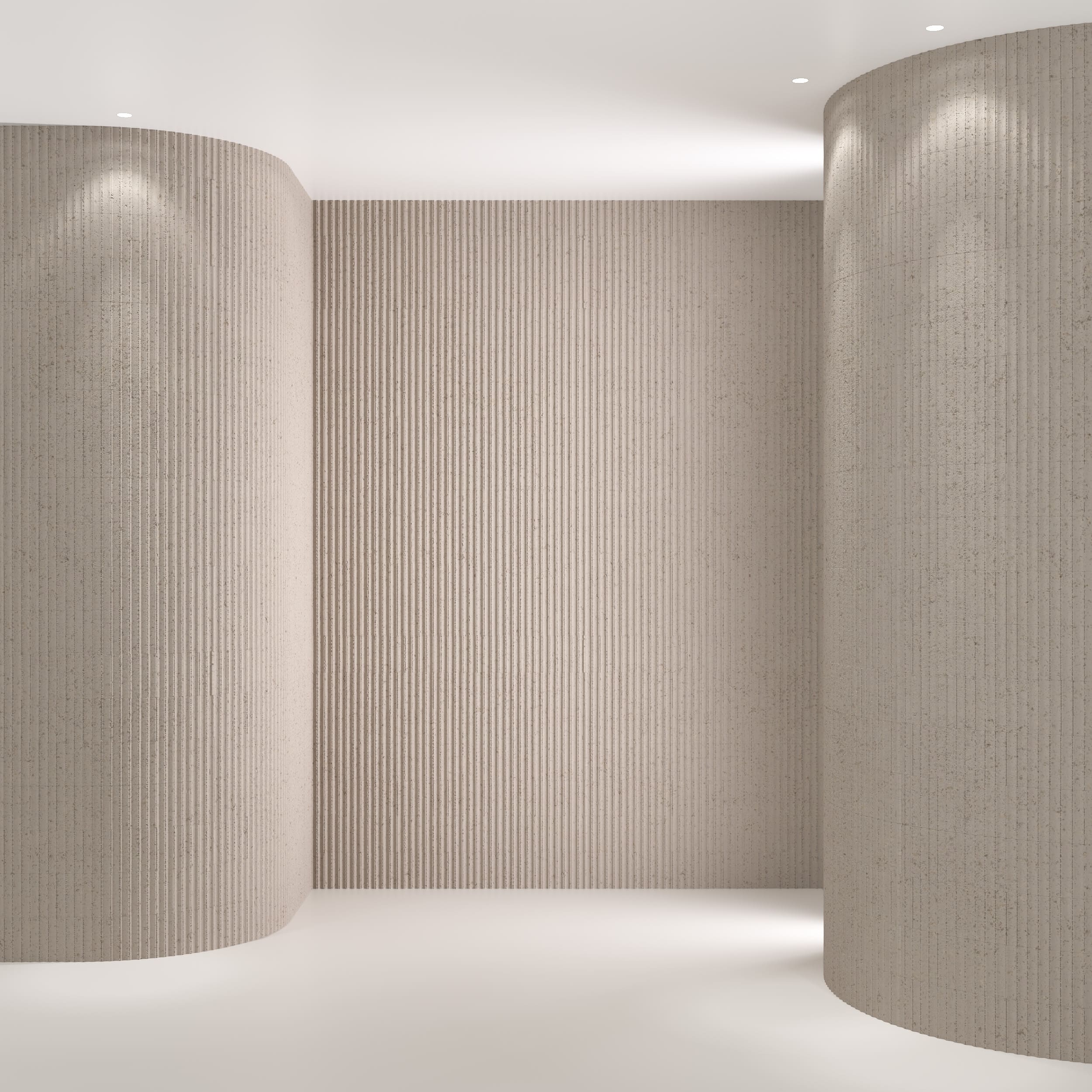 Гибкий камень Decaro Flex Stone Рифленый Чеппо Bricks Ceppo Cream D1019 3000×1200×6-7 фото в интерьере