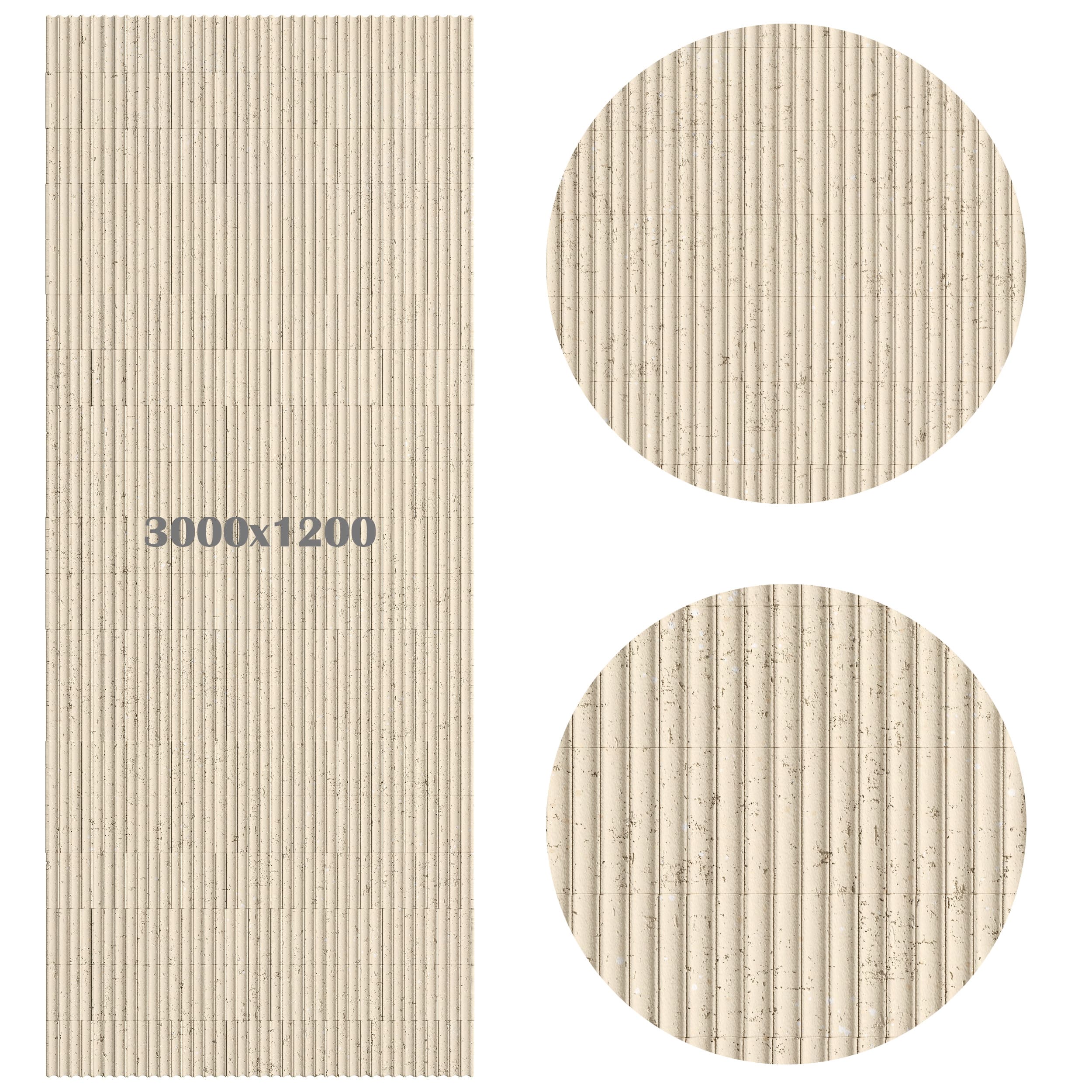 Гибкий камень Decaro Flex Stone Рифленый Чеппо Bricks Ceppo Ivory D1017 3000×1200×6-7