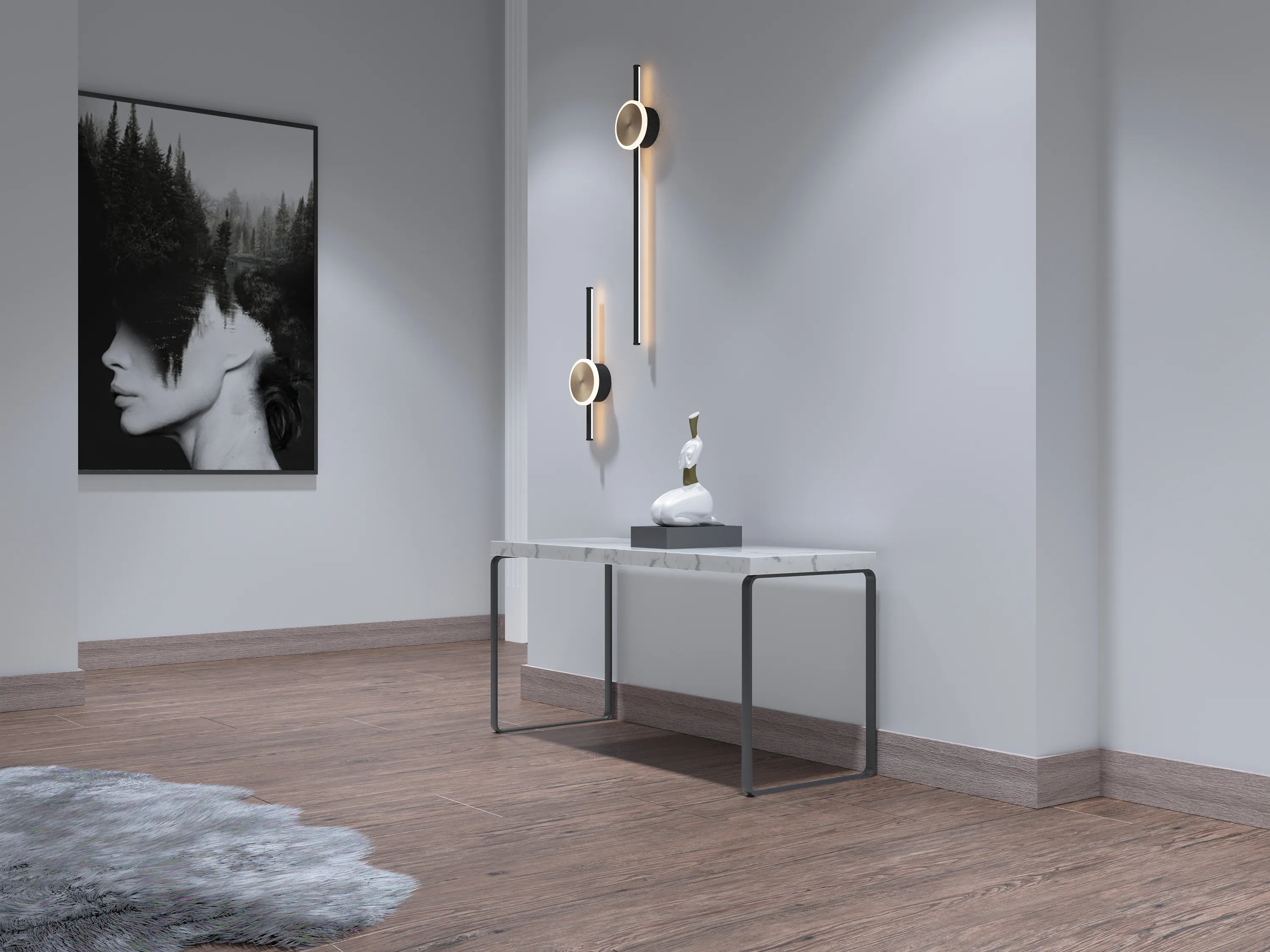 Плинтус Decor-Dizayn 708-80SH 2400×80×13 фото в интерьере