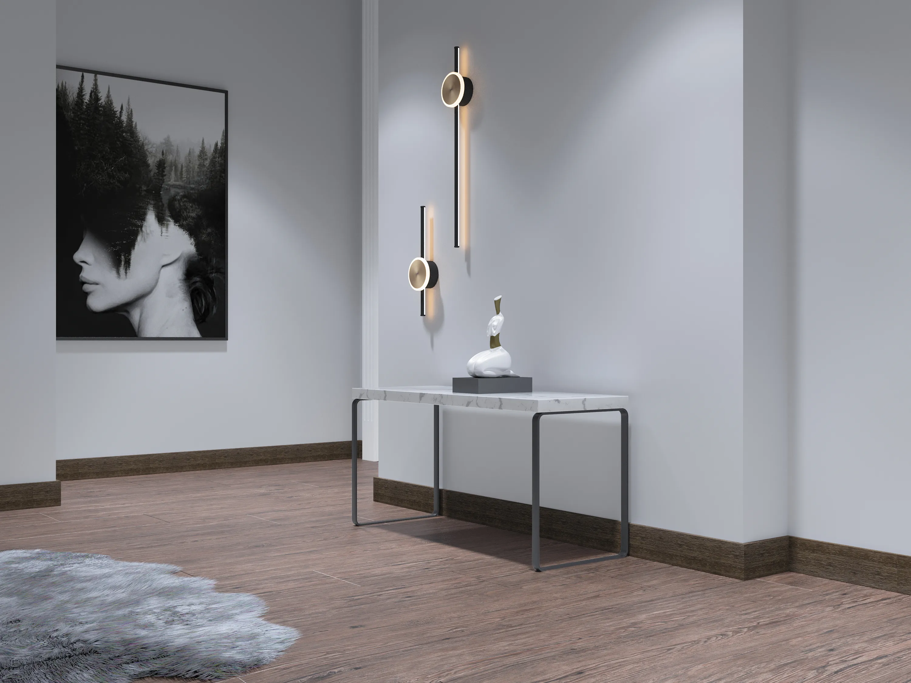 Плинтус Decor-Dizayn 708-66SH 2400×80×13 фото в интерьере