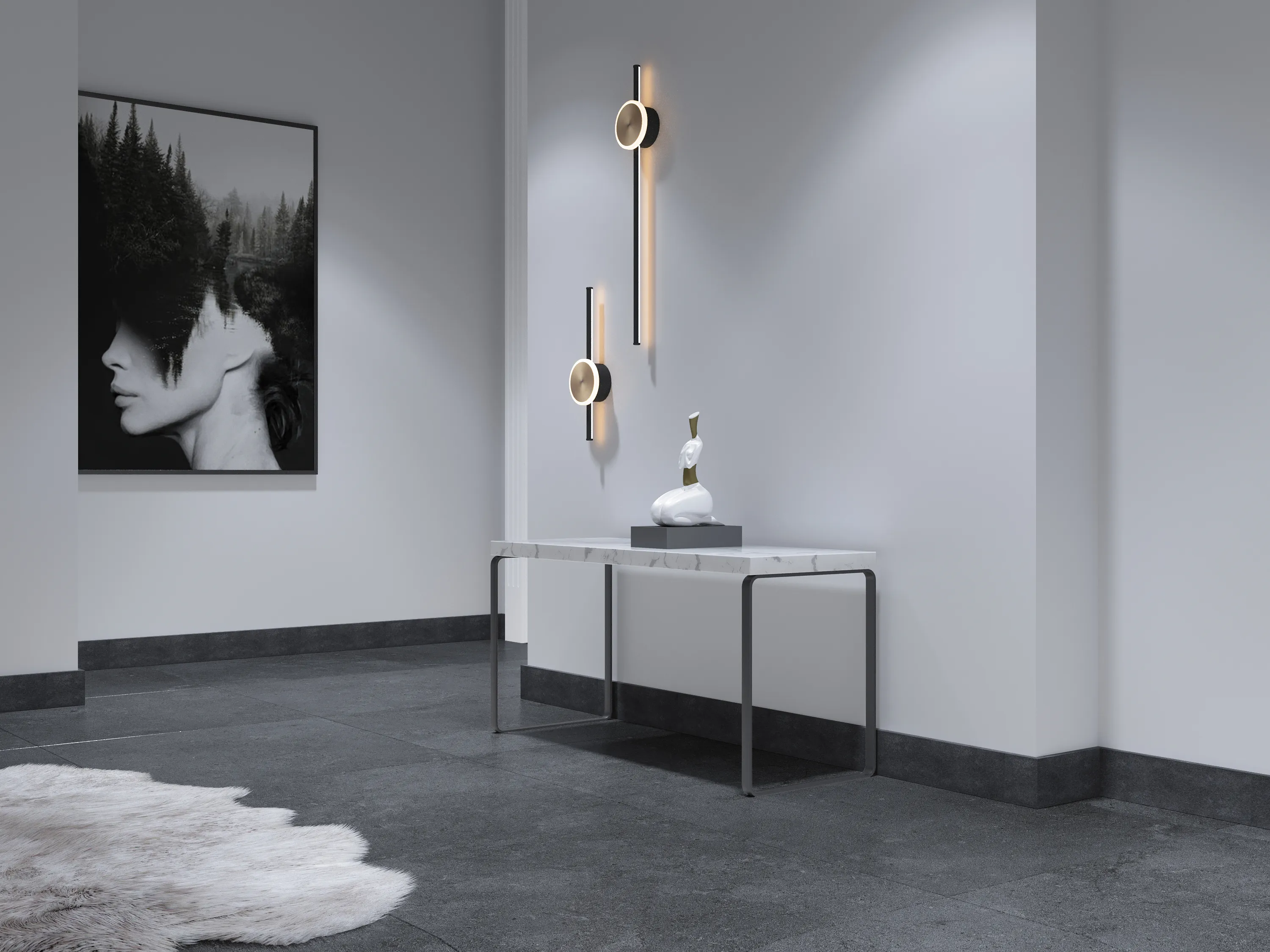 Плинтус Decor-Dizayn 708-94 2400×80×13 фото в интерьере