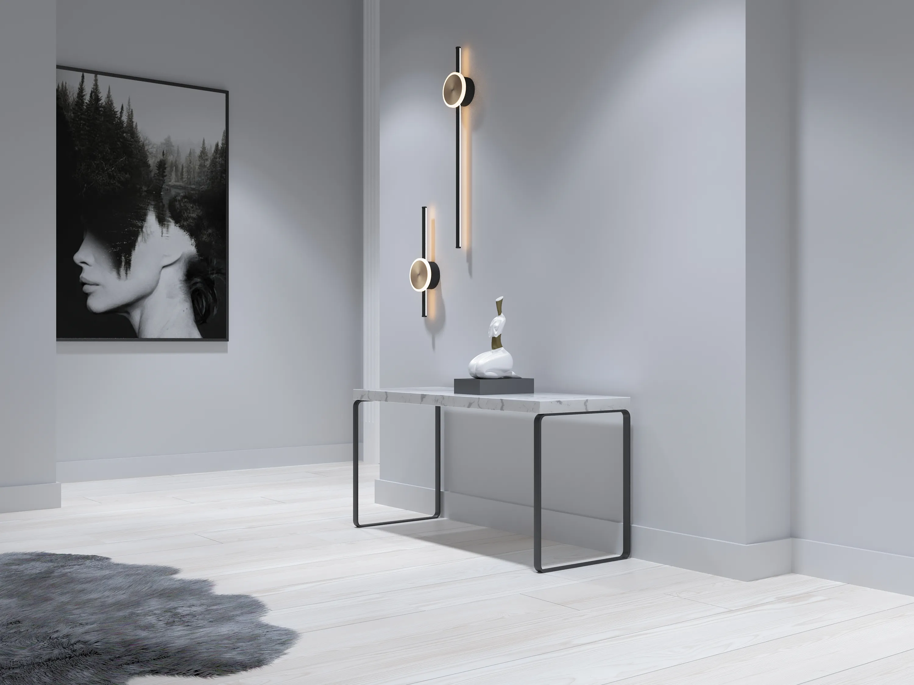 Плинтус Decor-Dizayn 708-115 2400×80×13 фото в интерьере