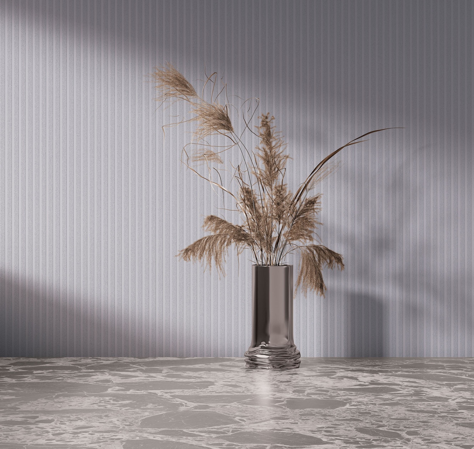 Обои под покраску Milassa Wall Booster Бенгальская полоска Bengal Stripes WB STR21 001 10,05×1 фото в интерьере