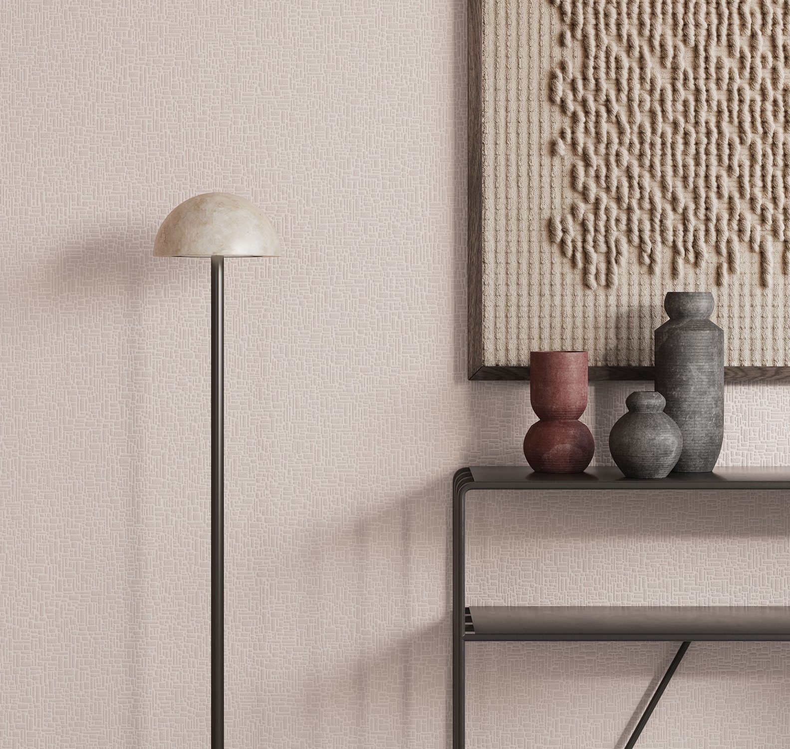 Обои под покраску Milassa Wall Booster Древняя стена Ancient Wall WB STR23 001 10,05×1 фото в интерьере