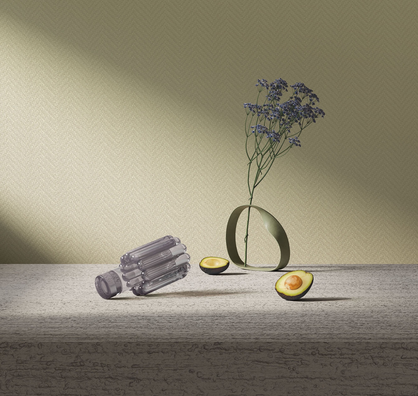 Обои под покраску Milassa Wall Booster Трикотажный зигзаг Chevron Knitting WB STR24 001 10,05×1 фото в интерьере