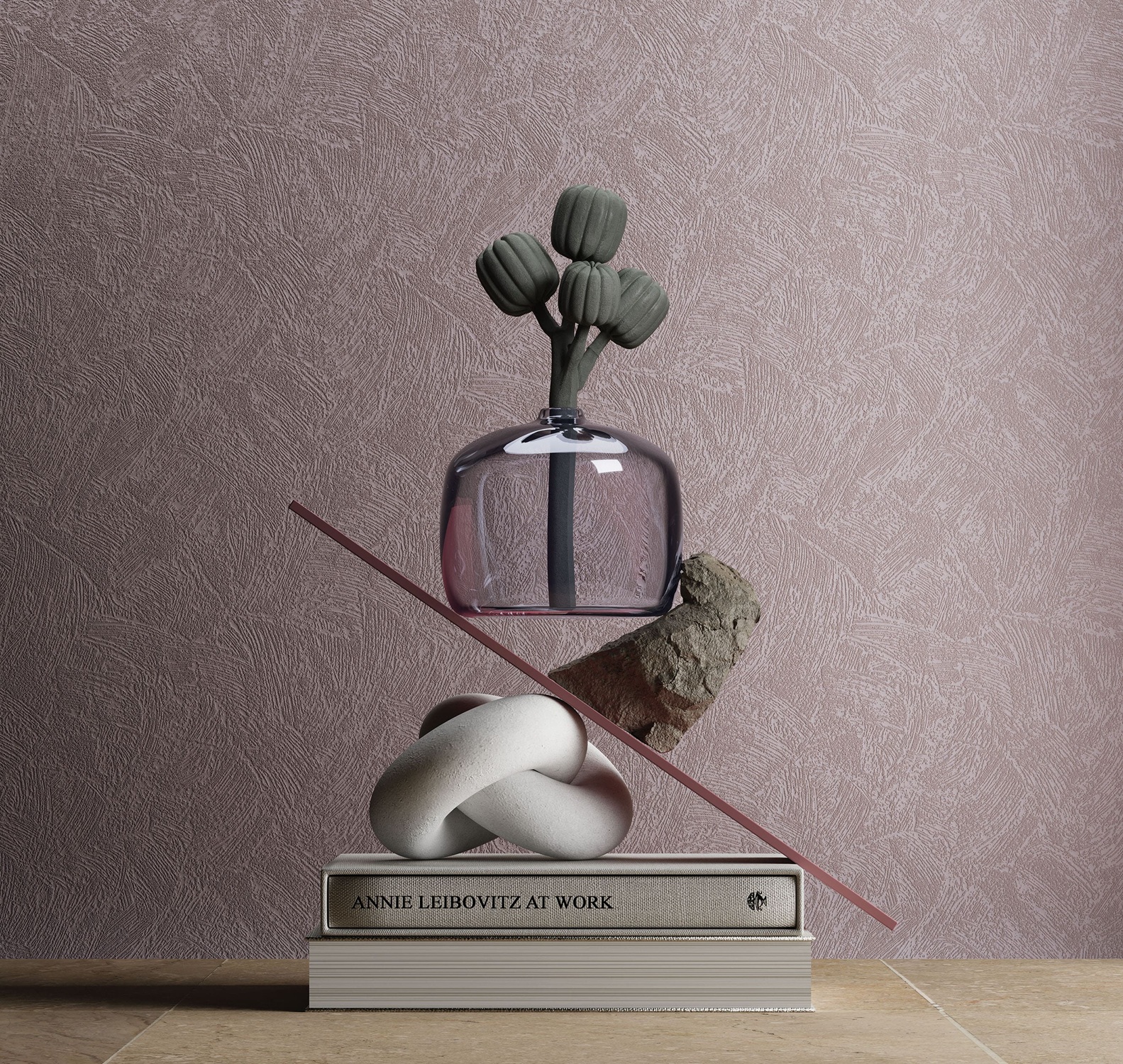 Обои под покраску Milassa Wall Booster Гипсовая штукатурка Gypsum Plaster WB STR27 001 10,05×1 фото в интерьере