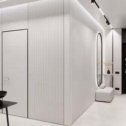 Профиль алюминиевый теневой разделительный Decaro D009A Black черный 3000×5×10