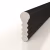 Профиль алюминиевый теневой разделительный Decaro D009.2A Black черный 3000×3×8,5