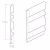 Стеновая панель под покраску Hiwood LV122 LONG NP 3000×120×12