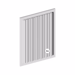 Стеновая панель под покраску Hiwood LV122 LONG NP 3000×120×12
