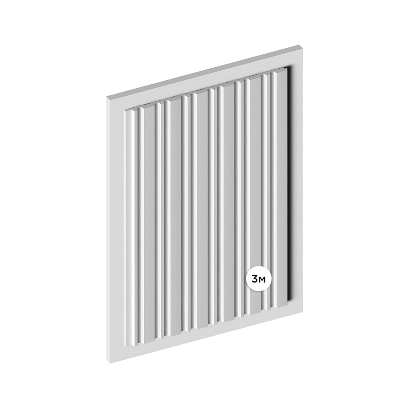 Стеновая панель под покраску Hiwood LV122 LONG NP 3000×120×12