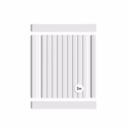 Стеновая панель под покраску Hiwood LV124 LONG NP 3000×120×12