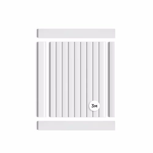 Стеновая панель под покраску Hiwood LV124 LONG NP 3000×120×12