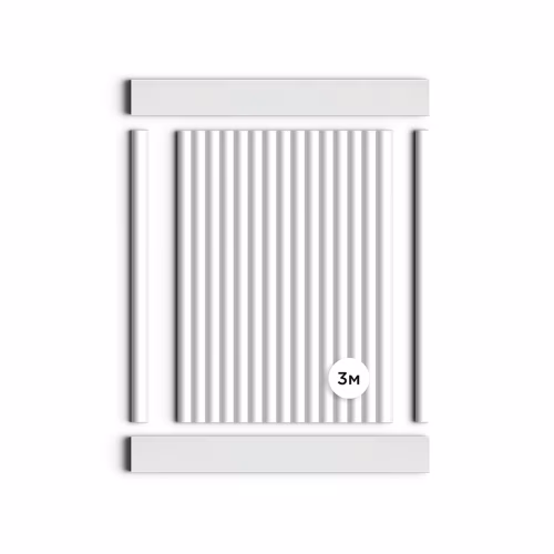 Стеновая панель под покраску Hiwood LV135 LONG NP 3000×120×12