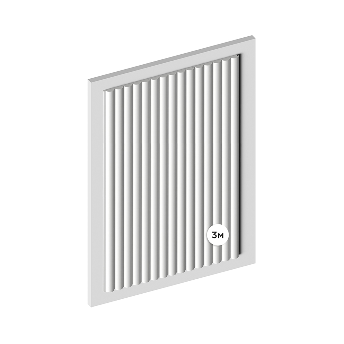 Стеновая панель под покраску Hiwood LV135 LONG NP 3000×120×12